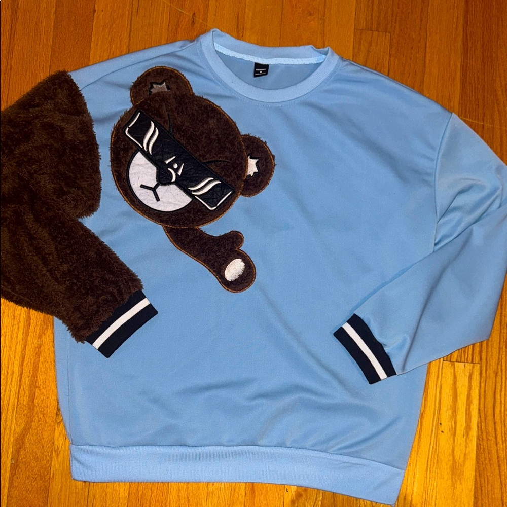 Manfinity Fur Teddy Bear Crewneck